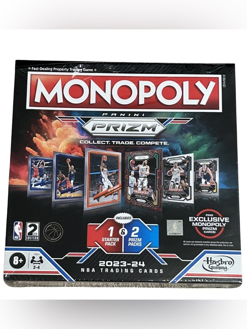 Monopoly Prizm NBA Edition Board Game 2023-24 Panini Trading Cards Complete Game